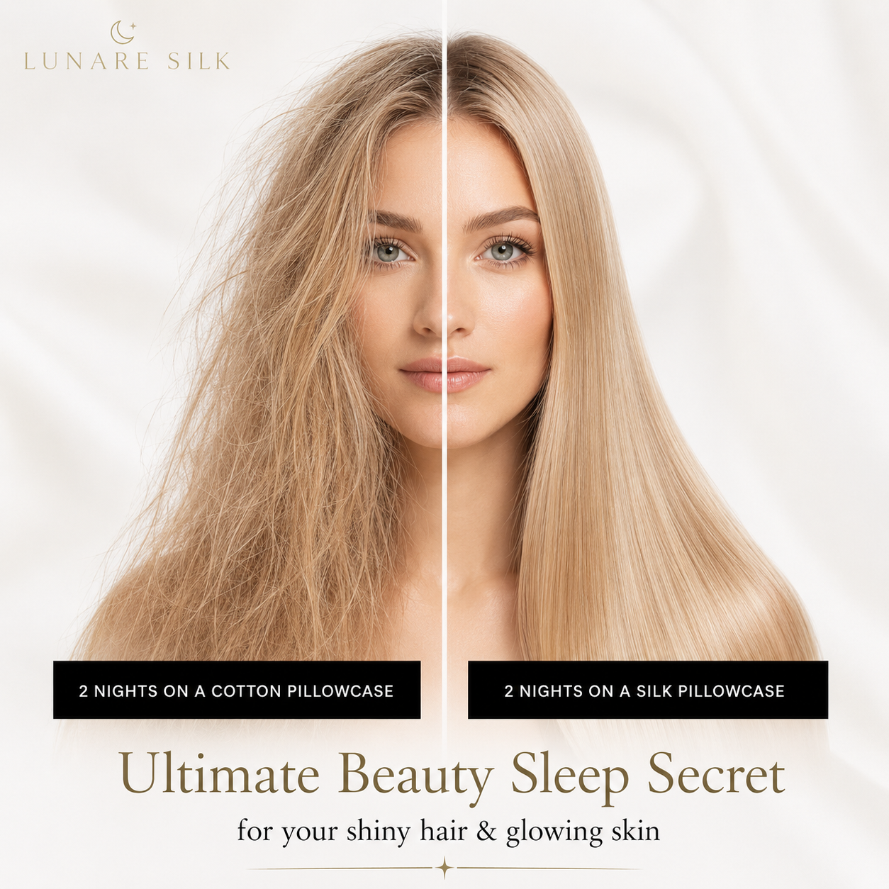 Silk Pillowcase - Light Gold (22-Momme)
