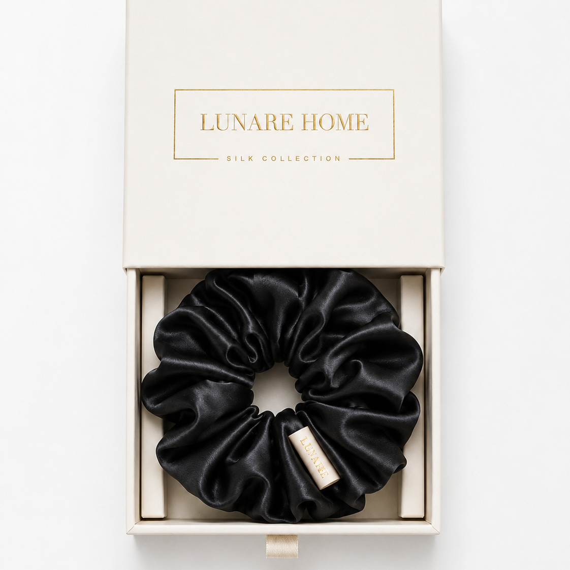 Silk Scrunchie XL - Black