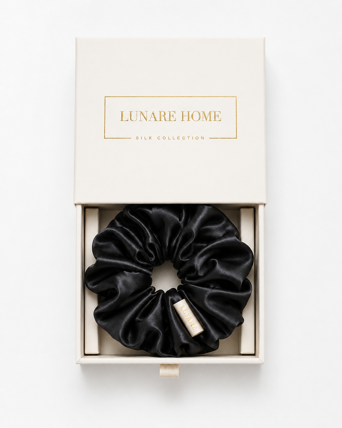 Silk Scrunchie XL - Black