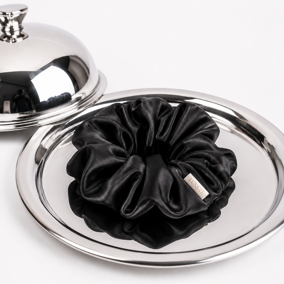 Silk Scrunchie XL - Black