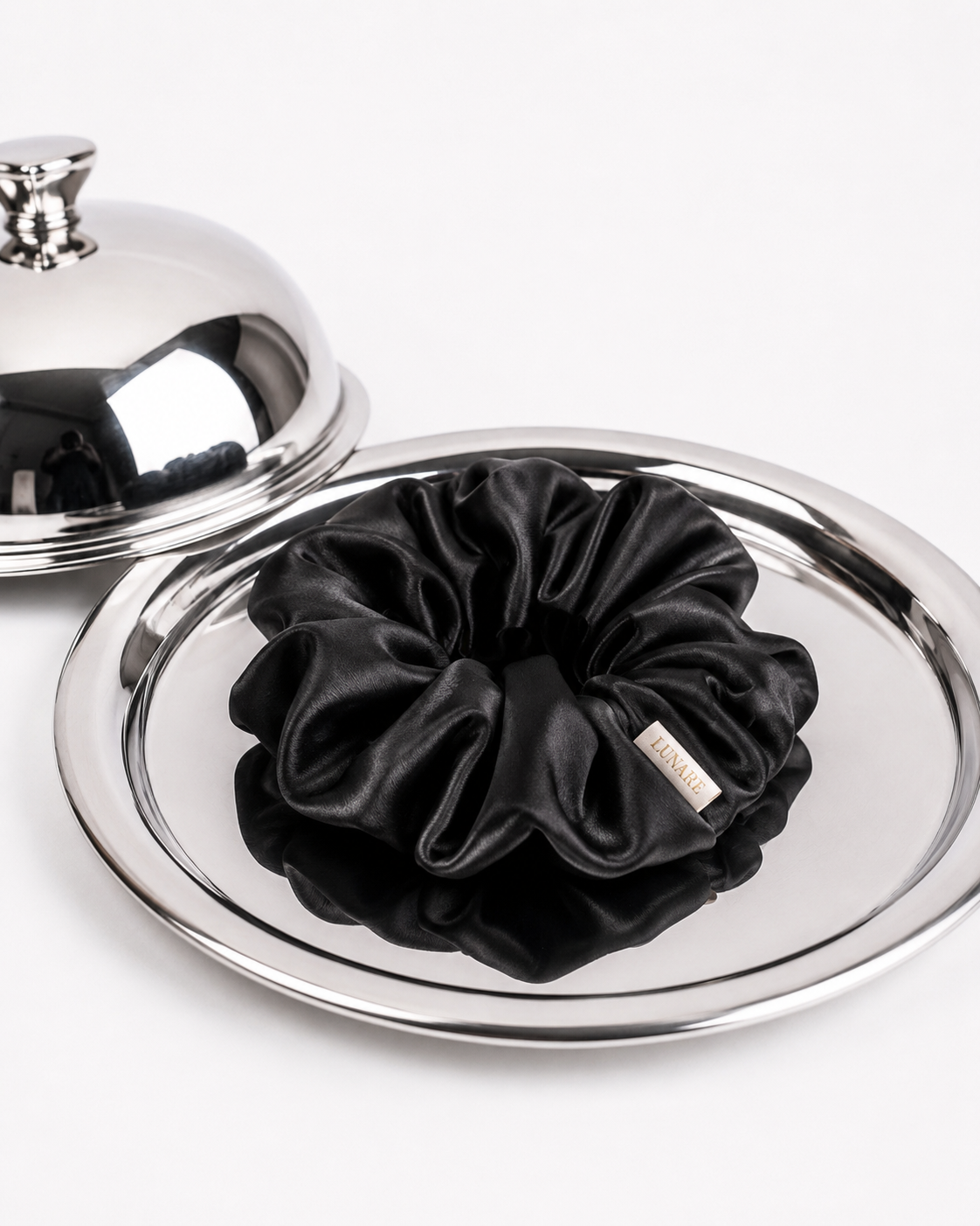 Silk Scrunchie XL - Black