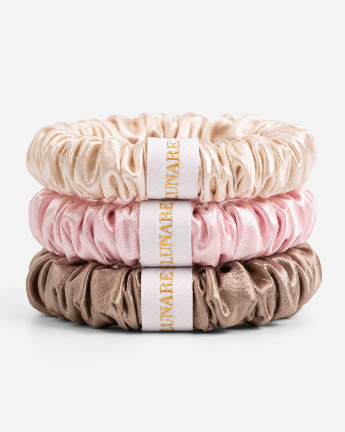 Silk Scrunchie Set - Blush Tones (Small)