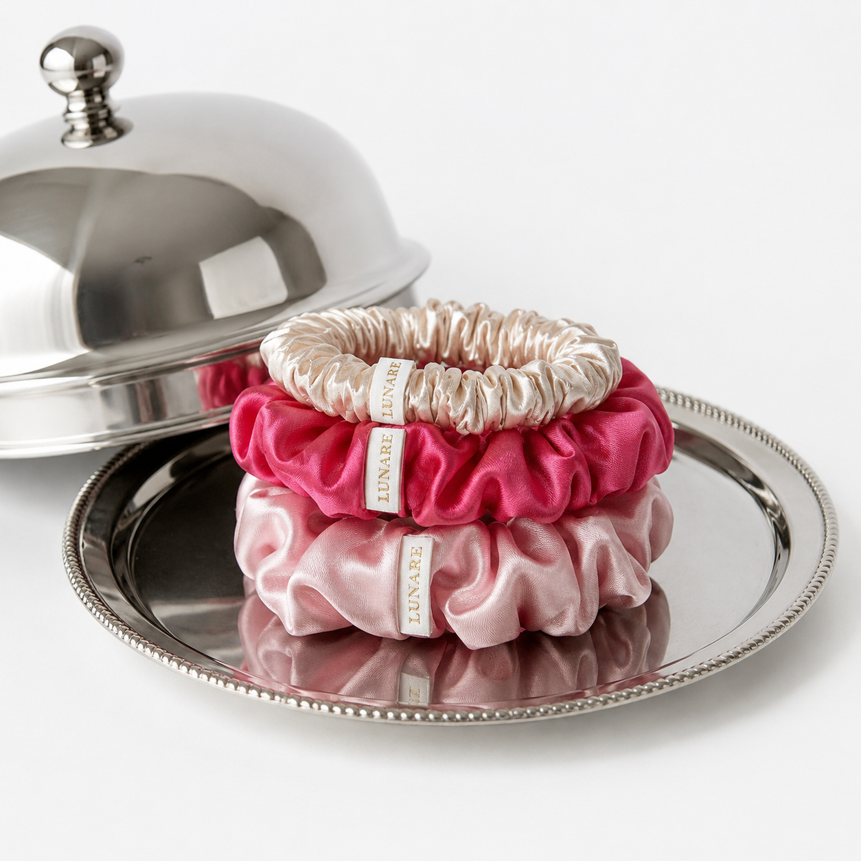 Silk Scrunchie Set - Love (Mixed Sizes)