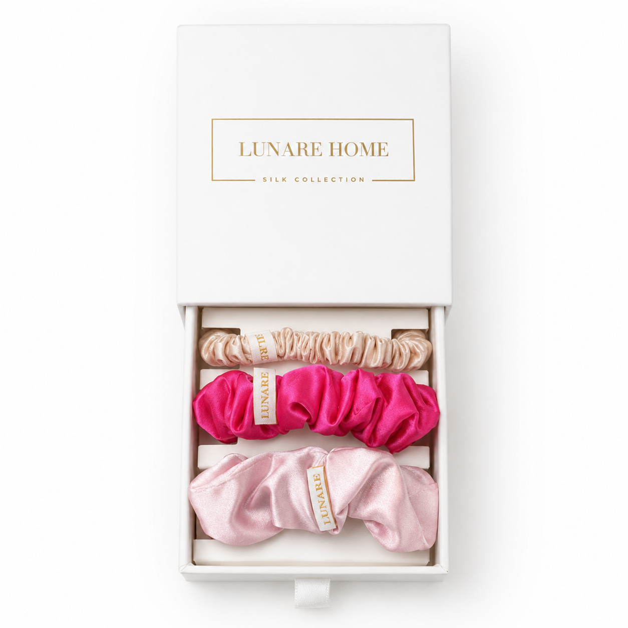 Silk Scrunchie Set - Love (Mixed Sizes)