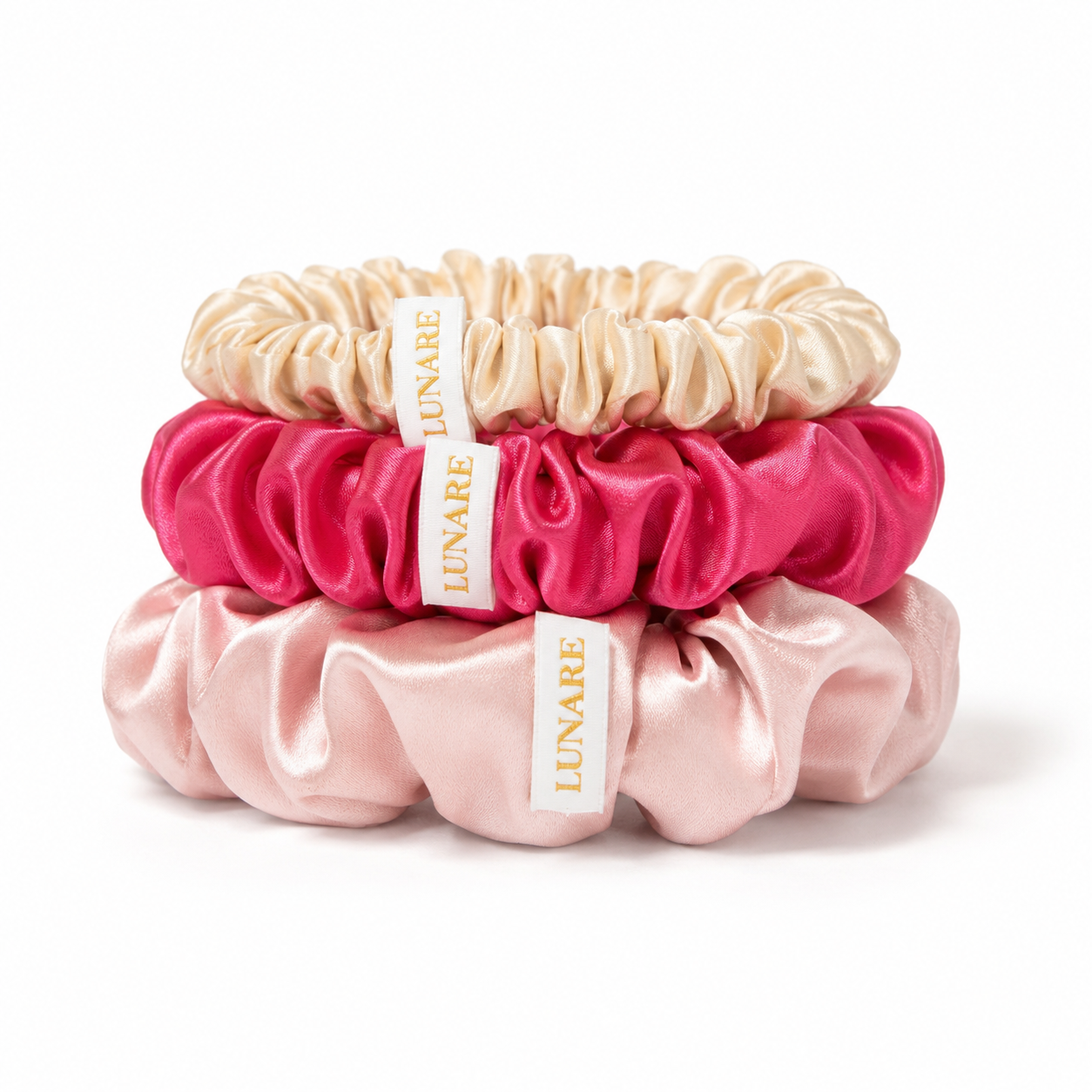 Silk Scrunchie Set - Love (Mixed Sizes)