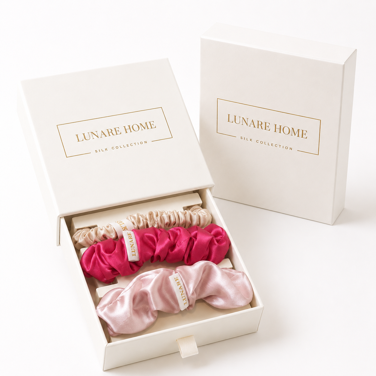Silk Scrunchie Set - Love (Mixed Sizes)