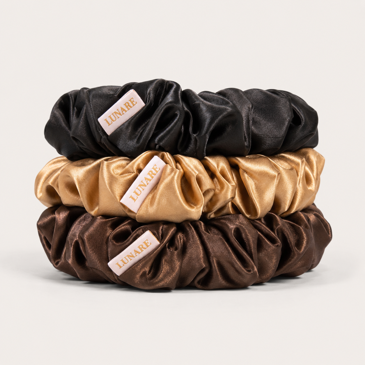 Silk Scrunchie Set - Warm Tones (Large)