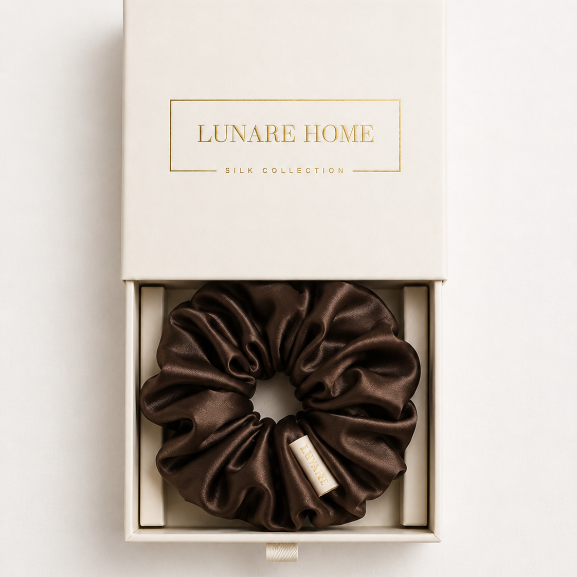 Silk Scrunchie XL - Coffee