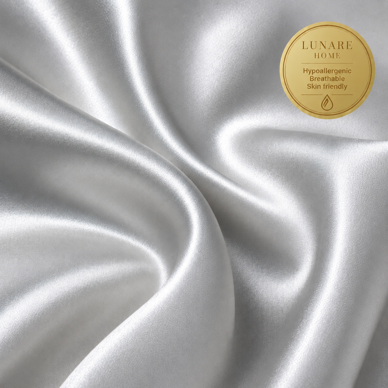 Silk Pillowcase - Silver (22-Momme)