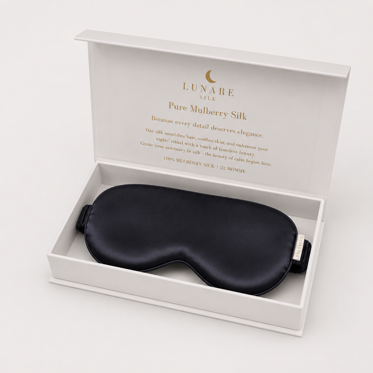 Silk Eye Mask - Black