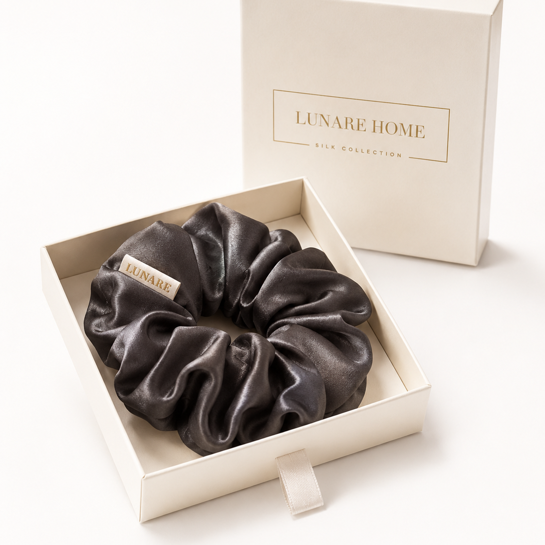 Silk Scrunchie XL - Dark Grey