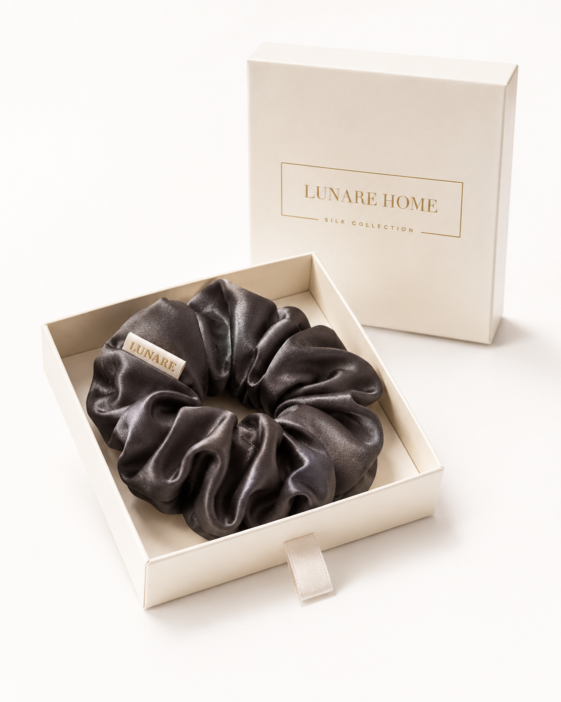 Silk Scrunchie XL - Dark Grey
