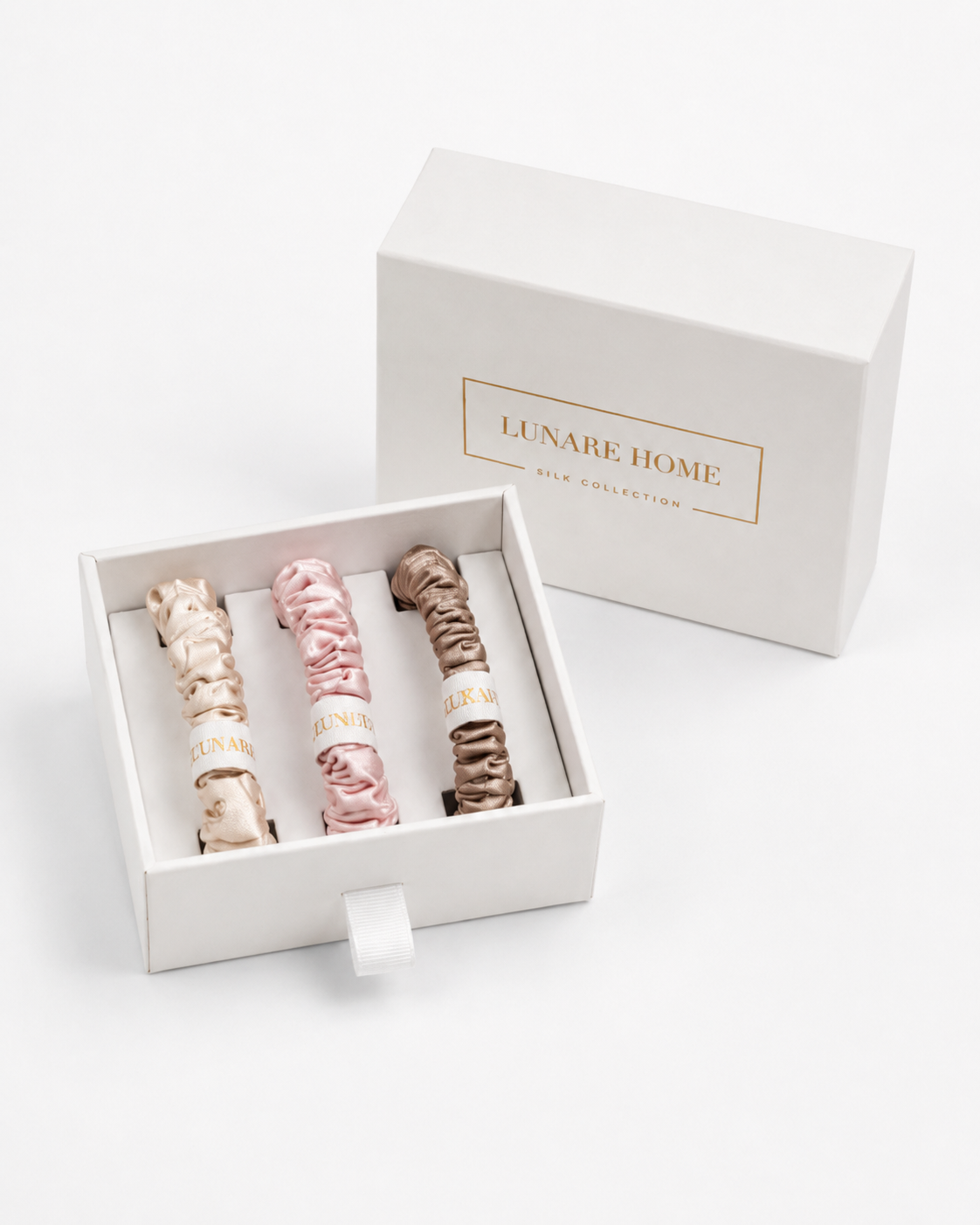 Silk Scrunchie Set - Blush Tones (Small)