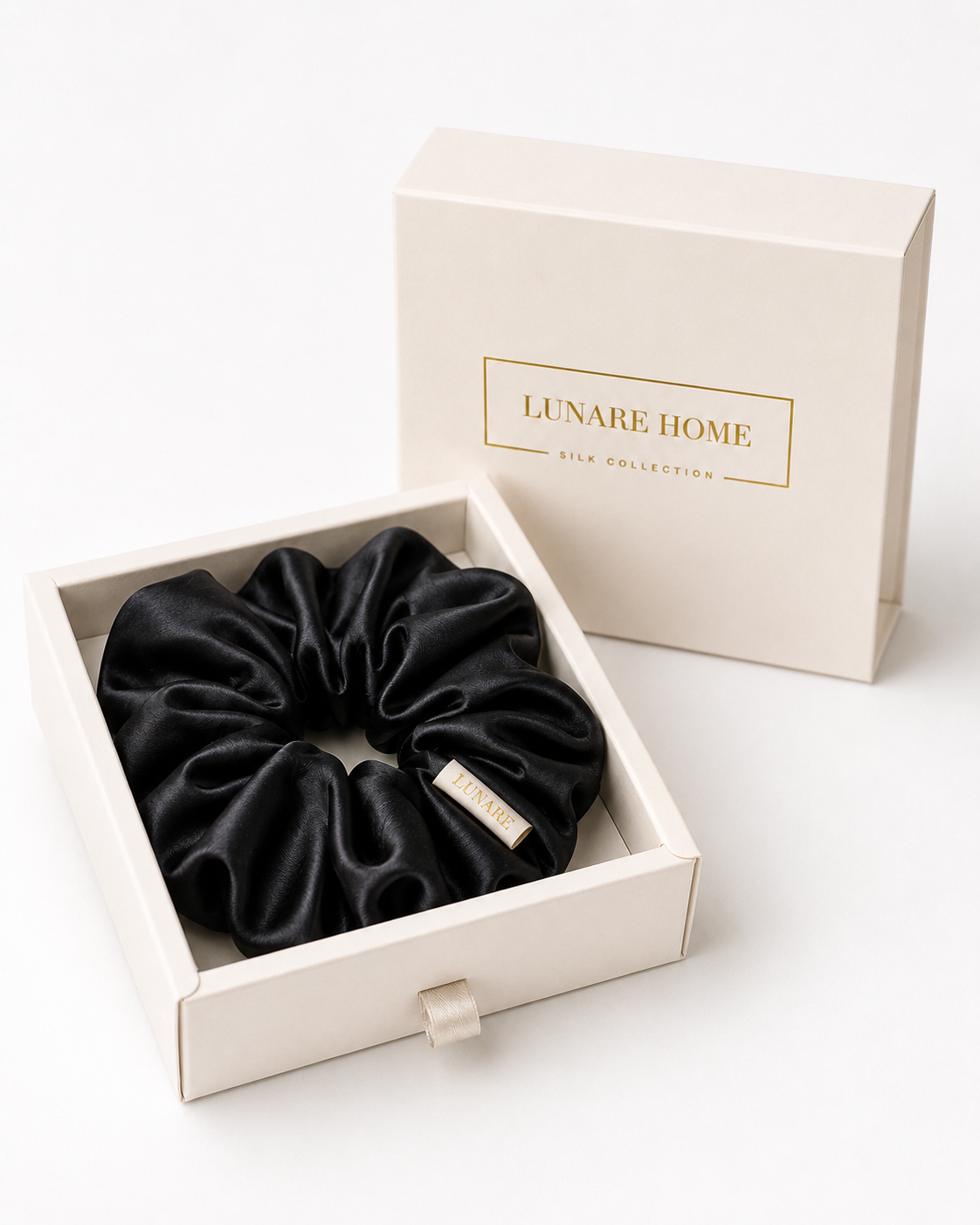 Silk Scrunchie XL - Black
