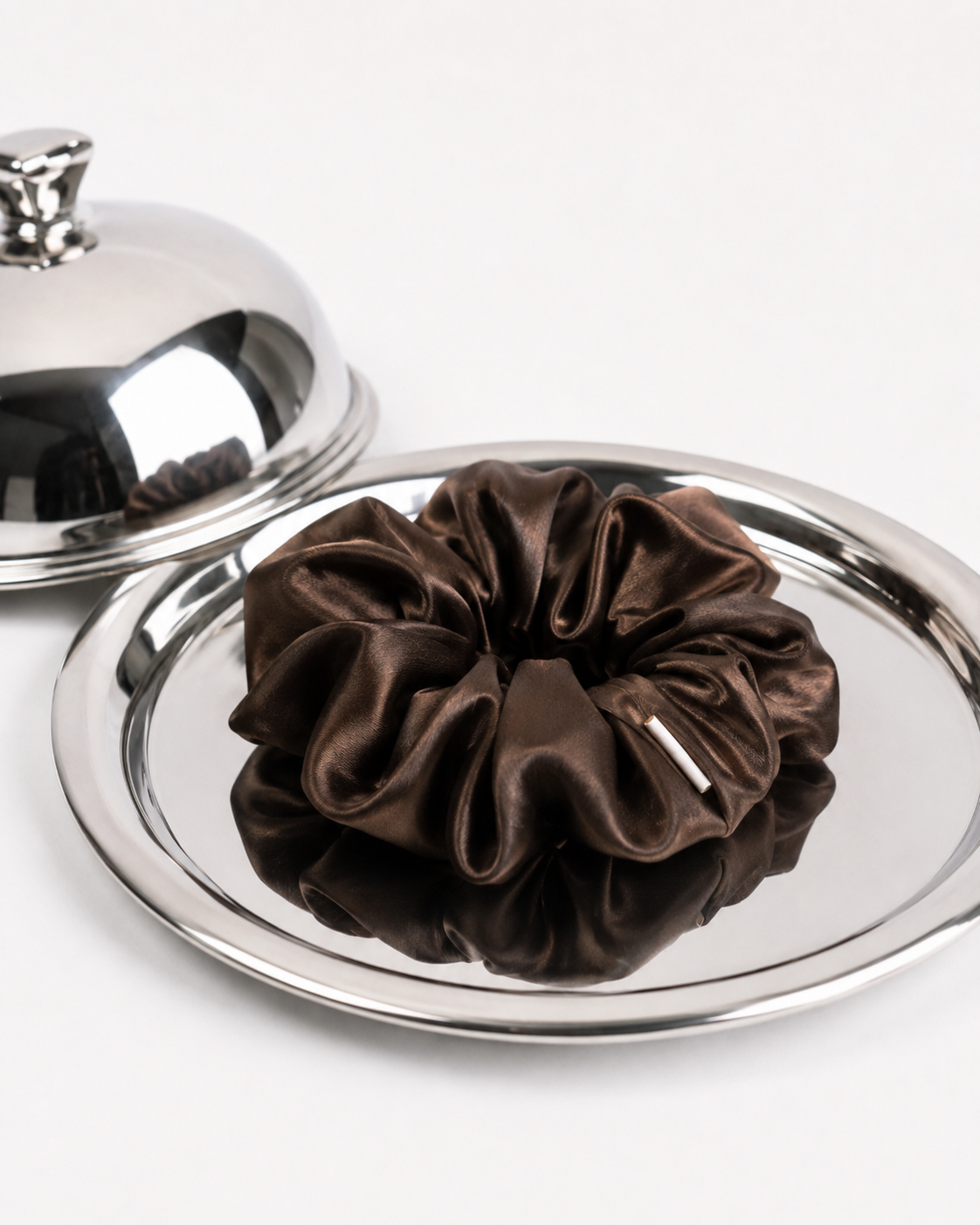 Silk Scrunchie XL - Coffee