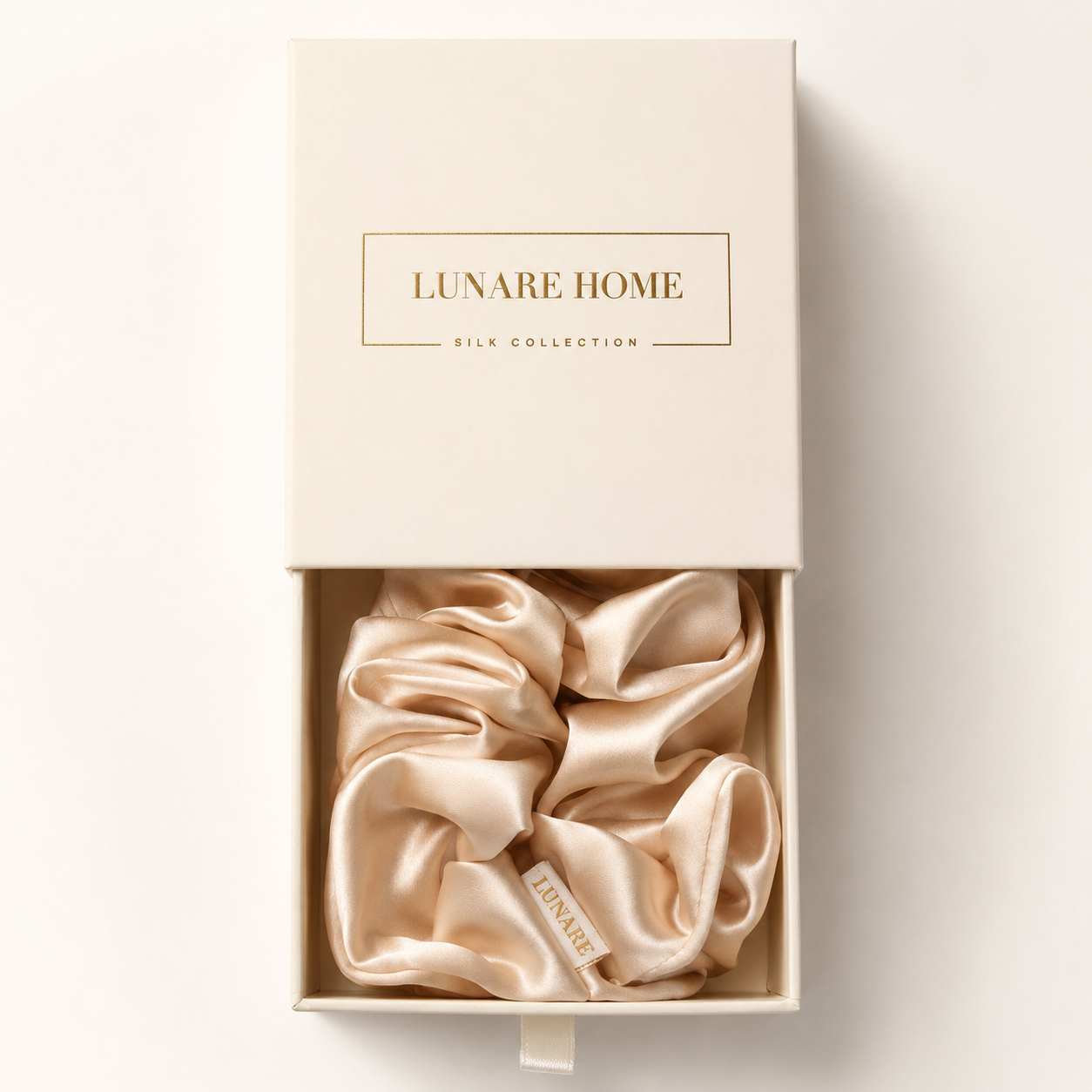 Silk Scrunchie XL - Champagne